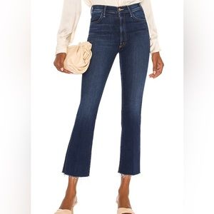 MOTHER The Hustler High-Rise Ankle Fray Jeans | Home Movies